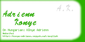 adrienn konye business card